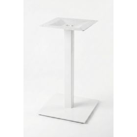 PZN-21-40-BL Pied de table base carree en acier blanc ultra plat
