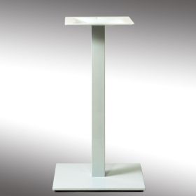 PZN-21-40-BL Pied de table base carree en acier blanc ultra plat