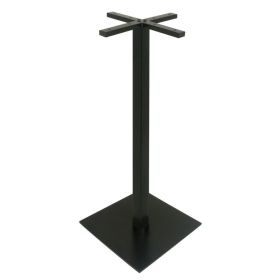 PZN-221 Pied de table haute mange debout base carrée en acier noir