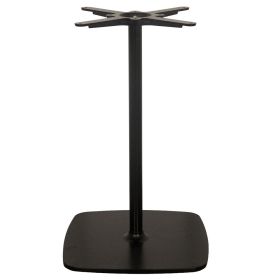 PZN-29-45 Piètement de table restaurant base carrée en acier noir ultra plat