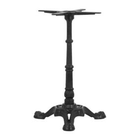 PZN-39L Pied bistrot 3 branches en acier fonte couleur noir version mi lourde