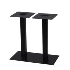 PZN-527 Pied de table pour plateau rectangulaire en acier noir ultra plat