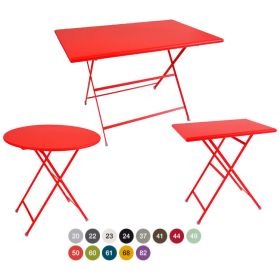 TMU-ARC Table acier pliante dimension et couleur au choix