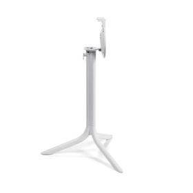 PRN-55653 Pied de table central encastrable en aluminium vernis blanc