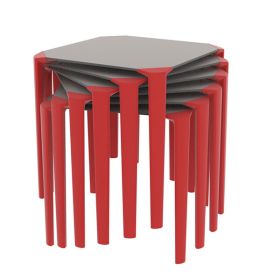 TPZ-420 Table empilable polypropylene renforce fibre de verre couleur plateau et structure au choix