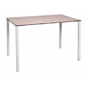 TRZ-110 Table 4 pieds couleur structure blanc et plateau compact au choix