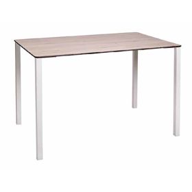 TRZ-110 Table 4 pieds couleur structure blanc et plateau compact au choix