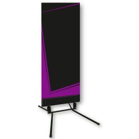 C-1044 Stop-trottoir panneau menu ardoise 60x156 cm violet