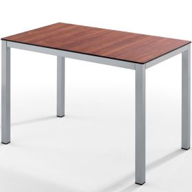 TIS-50RG Table rectangulaire 4 pieds couleur gris plateau au choix