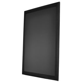 Ardoise noir cadre bois noir rainuré 70*90 cm