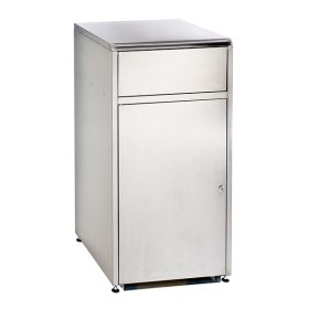 WMM789000 Meuble poubelle en inox a trappe basculante